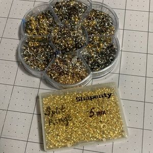 Split Rings Jewelry Findings,5mm,Assorted Colors